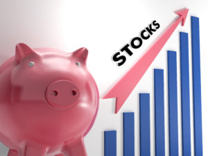 rising stock market chart with piggy bank on jim woods way of the renaissance man