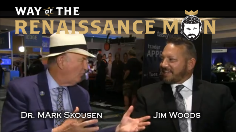 dr mark skousen interviews way of the renaissance man jim woods on moneyshow tv at the moneyshow san francisco