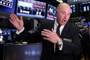 O’Shares FTSE Asia Pacific Quality Dividend ETF is a way for investors to play the dividend market in the Asia-Pacific region. Here, O’Shares Chairman Kevin O’Leary visits the trading floor after ringing the New York Stock Exchange opening bell July 28, 2015. He was marking the recent launch of the O’Shares FTSE US Quality Dividend ETF is way of the renaissance man jim woods etf pick featured in forbes magazine