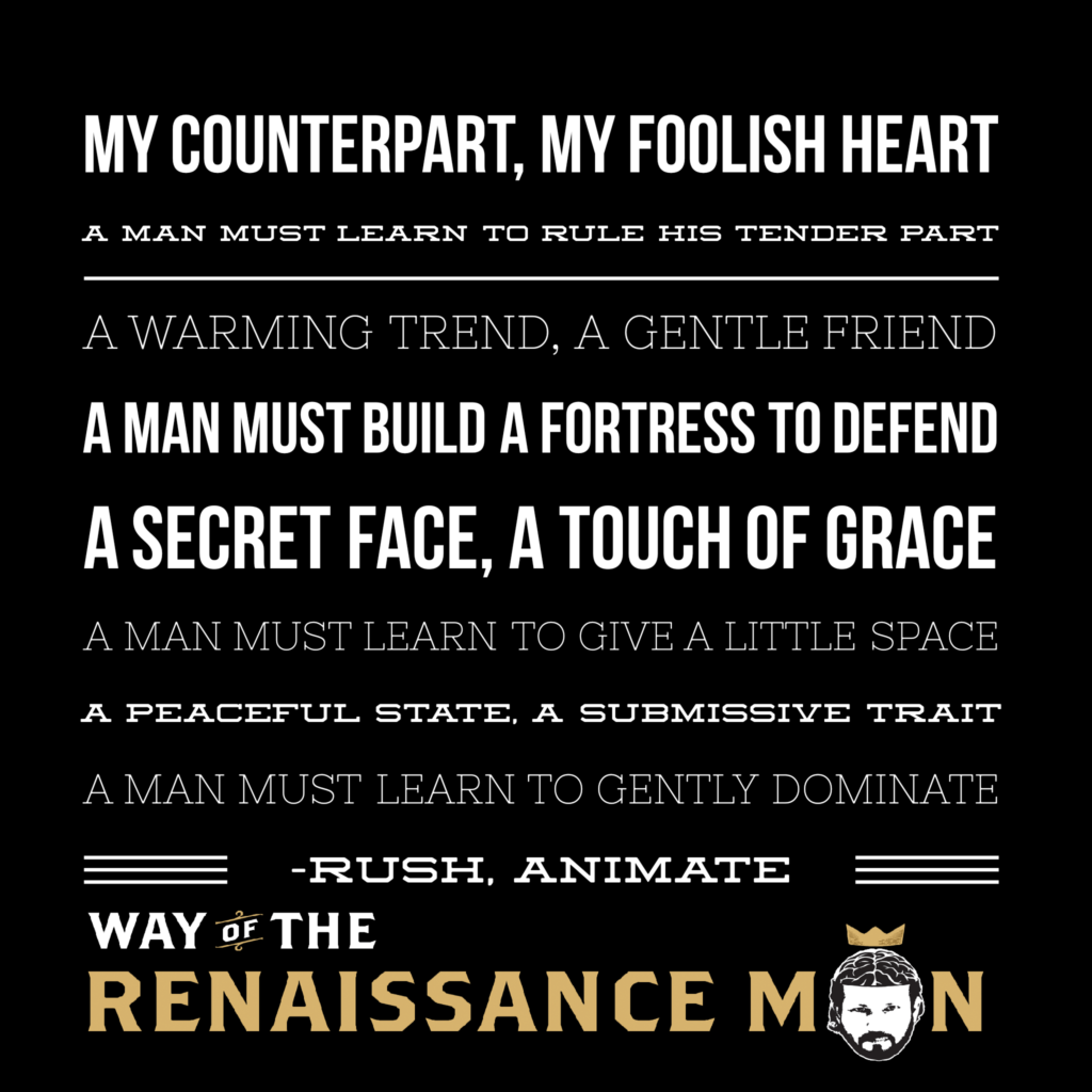 renaissance man wisdom from rush animate lyrics