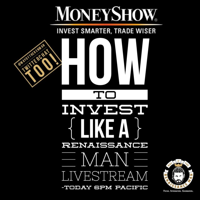 Livestream Twitterchat How to Invest Like a Renaissance Man  6PM Pacific