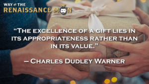 Charles Dudley Warner Quote Way of the Renaissance Man Starring Jim Woods